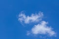 Blue sky and white clouds with a birds Royalty Free Stock Photo