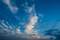 Blue sky and white clouds, blue skies