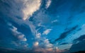 Blue sky and white clouds, blue skies