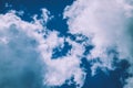 Blue sky and white clouds 011 Royalty Free Stock Photo