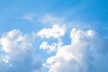 Blue sky with white clouds. Royalty Free Stock Photo
