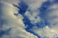 Blue sky with white clouds