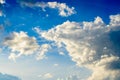 Blue sky with white clouds Royalty Free Stock Photo