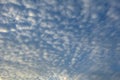 Blue sky with white clouds, Cirrocumulus clouds