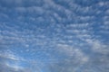 Blue sky with white clouds, Cirrocumulus clouds