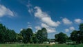 Blue sky with white clouds