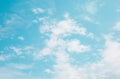 Blue sky with white clouds. Royalty Free Stock Photo