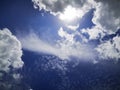 Blue sky with white clouds