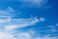 Blue sky, white clouds, flying cranes.