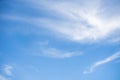 Blue sky and white clouds. Royalty Free Stock Photo