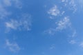 The blue sky and white clouds indicate pure and freshing Royalty Free Stock Photo