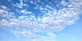 Blue sky with white clouds like mosaic