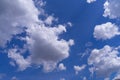 Blue sky with white clouds.Natural sky background texture Royalty Free Stock Photo