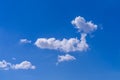 Blue sky with white clouds.Natural sky background texture Royalty Free Stock Photo