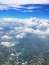 Blue sky and white clouds