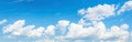 Blue Sky and White Clouds Over Beach Royalty Free Stock Photo