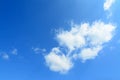 Blue sky, white clouds Royalty Free Stock Photo