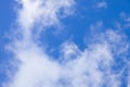 Blue Sky White Clouds Souring High Above Royalty Free Stock Photo