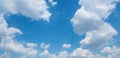 Soft clouds and blue sky over Paris Royalty Free Stock Photo