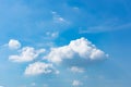 Blue Sky with white clould in season summer, high season Royalty Free Stock Photo