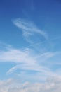 Nature background 3862 Blue sky with diffuse white clouds Royalty Free Stock Photo