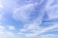 Blue sky and white fluffy tiny clouds background and pattern Royalty Free Stock Photo