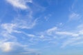 Blue sky & white fluffy tiny clouds background and pattern Royalty Free Stock Photo