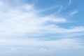 Blue sky & white fluffy tiny clouds background and pattern Royalty Free Stock Photo