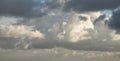 Cloudscape in the dusky sky. Royalty Free Stock Photo