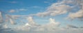 Cloudscape in the dusky sky. Royalty Free Stock Photo