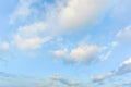 Blue sky and white puffy clouds Royalty Free Stock Photo