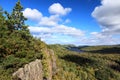 Lake of the Clouds with a dramatic sky, Porcupine Mountains, USA Royalty Free Stock Photo