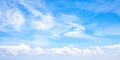 Blue sky wide panorama Royalty Free Stock Photo