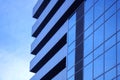 Blue skyscraper facade. office buildings. modern glass silhouettes of skyscrapers Royalty Free Stock Photo