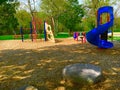 Blue Slide And Playground