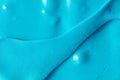 Blue slime as abstract background