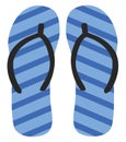 Blue slippers, icon