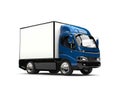 Blue small box truck