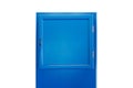 Blue small cabinet door Royalty Free Stock Photo