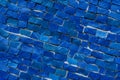 Blue smalt mosaic covering