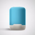 Blue smart speaker