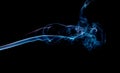 Blue smoke abstract background Royalty Free Stock Photo
