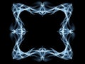 Blue Smoke Frame Abstract Design Royalty Free Stock Photo