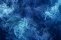 Blue smoke or steam texture background, abstract soft lines pattern Royalty Free Stock Photo