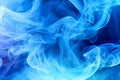Blue smoke or steam texture background, abstract soft lines pattern Royalty Free Stock Photo