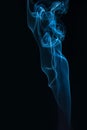 Blue organic abstract dynamic unique smoke texture Royalty Free Stock Photo