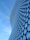 Blue Smooth Circular Curved Building Exterior Royalty Free Stock Photo