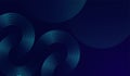 A blue smooth gradient curves and luminescent blue rings background with dark abstract visually dynamic tech-themed backdrop Royalty Free Stock Photo