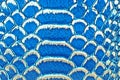 Blue snake skin texture, as background