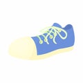 Blue sneaker icon, cartoon style Royalty Free Stock Photo